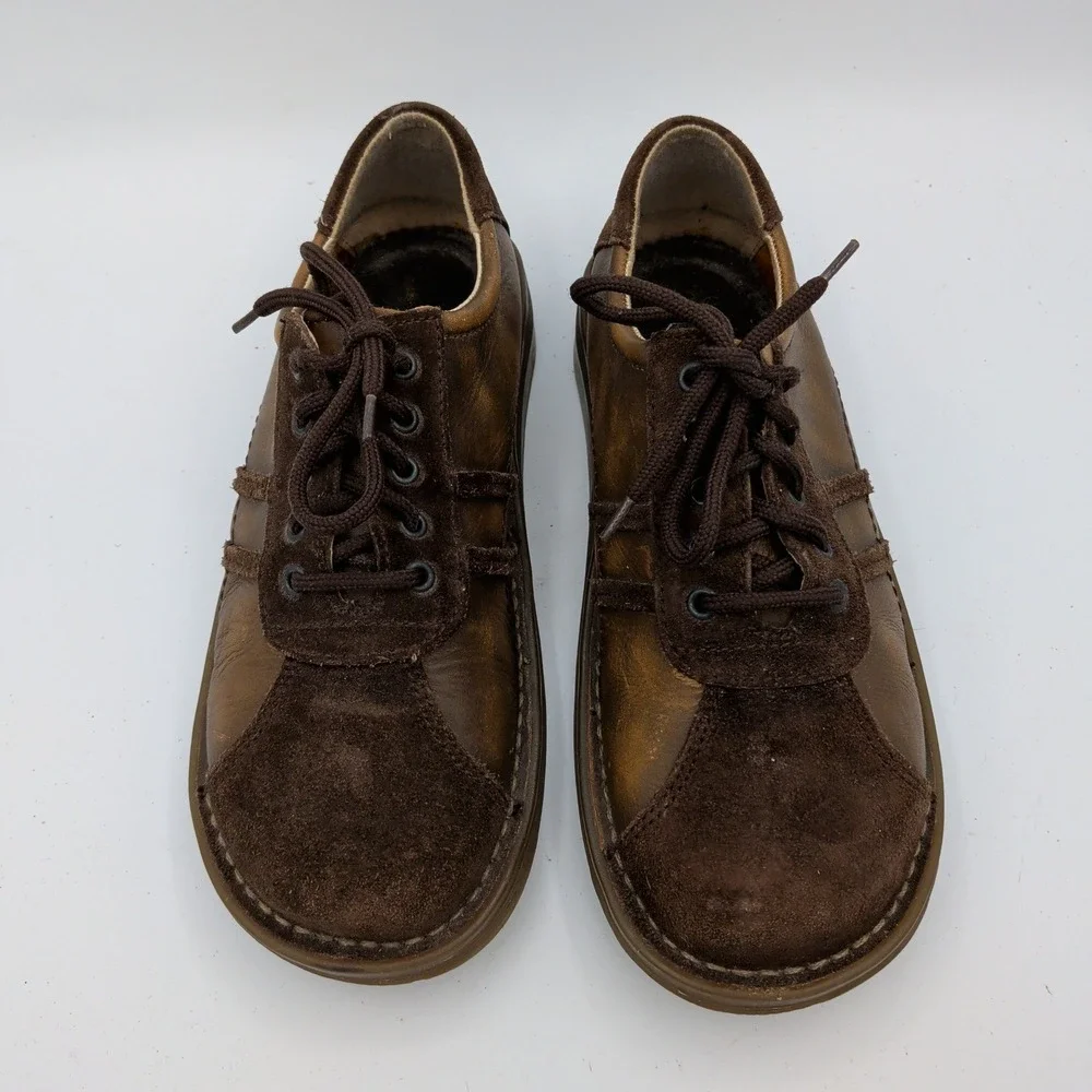 Dr Martens 8A71 Mens Brown Leather Suede Oxford Shoes Made in‎ Portugal Size 8